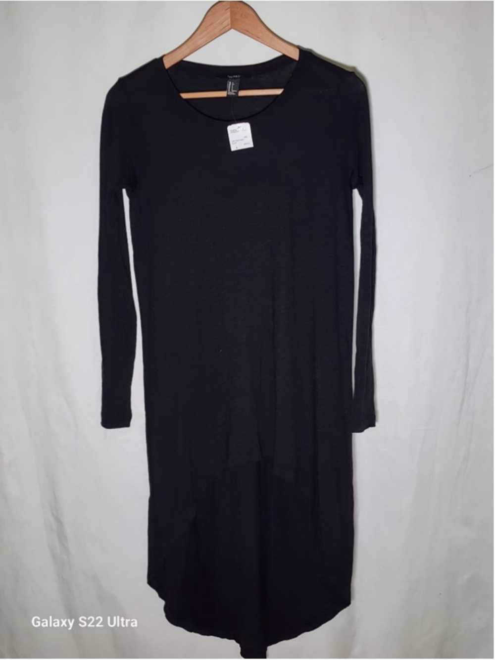 Women's FOREVER 21 Black Knit Tunic Top S